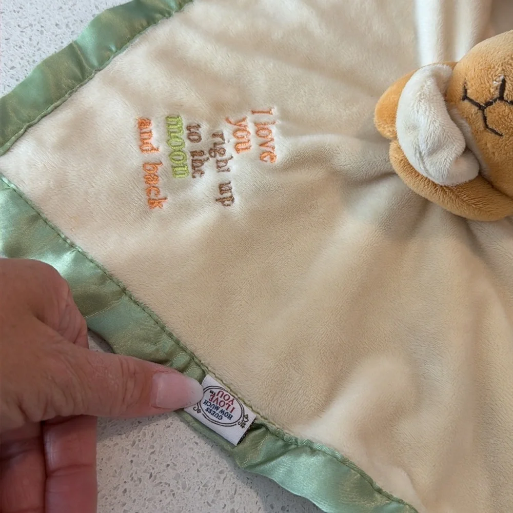 Guess How Much I Love You Bunny Plush Security Blanket Lovey Rabbit